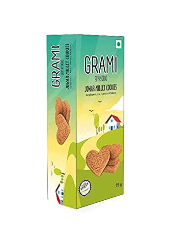 Cookies | Jowar Millet – No Maida, No Baking Powder, No Soda & No Egg - Grami Super Foods – 75gm