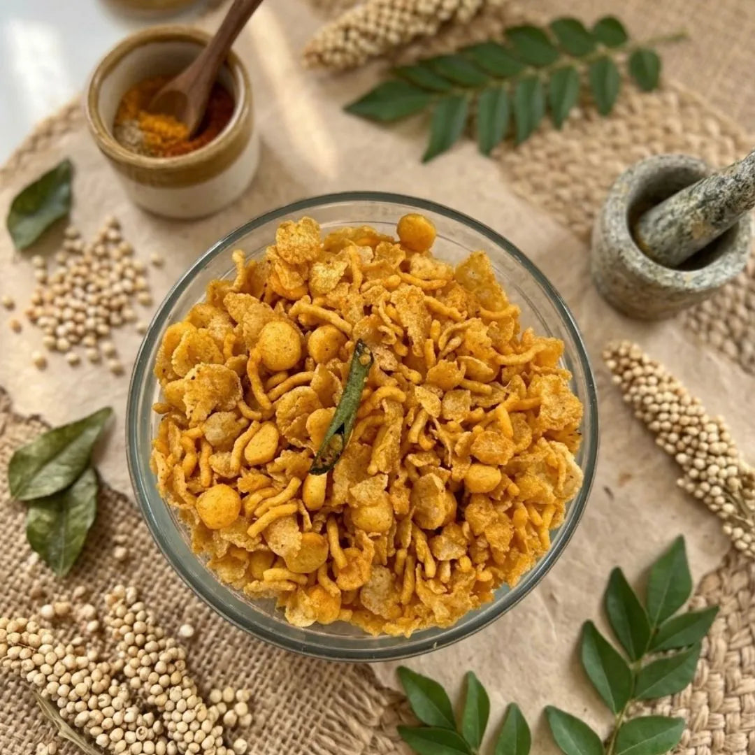 Jowar Masala Mix - Gluten Free -Non Fried, Gluten Free- No Added Preservatives ,No Palm Oil –Little Fingers ( Snack It Rite)– 150gm