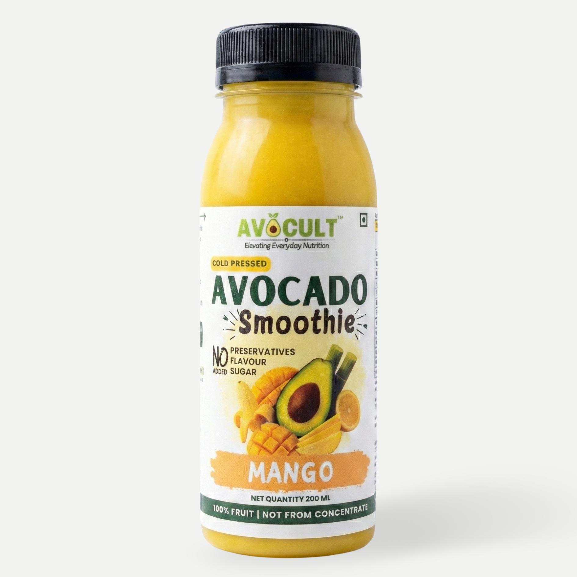 Juice | Avocado Mango Smoothie - Summer Drink – Vegan - 100% Fruit Juice-No Added Preservatives, Flavour & Sugar – Avocult – 200