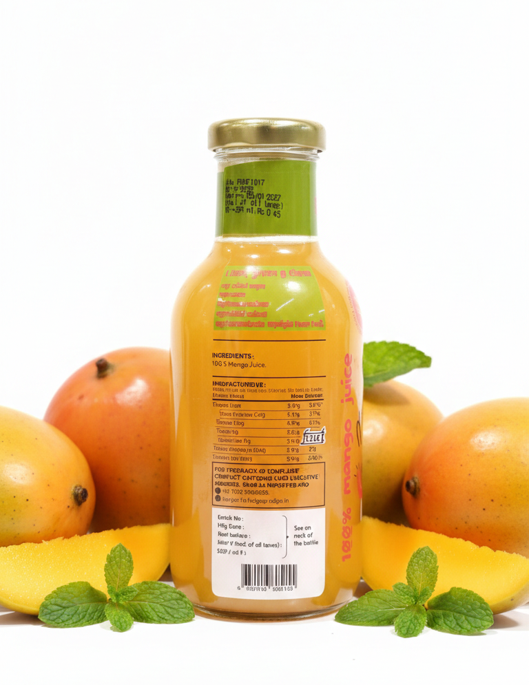 Juice | Mischievous Mango -100% Mango Juice- No Added Sugar, No Water, No Preservatives & No Concentrate -No Filter - 355ml