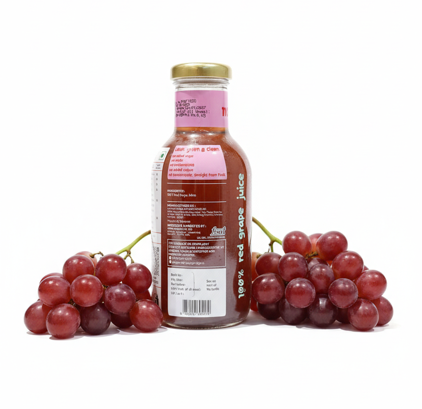 Juice | Red Grape Rumors -100% Juice- No Added Sugar, No Water, No Preservatives & No Concentrate -No Filter - 355ml