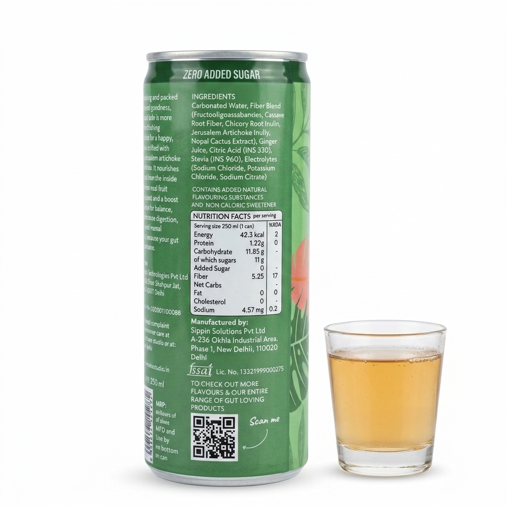 Juice | Ginger Aid - Made With Real Fruit Juice-- No Added Sugar & No Caloric Sweetener - Atmosphere - 250ml