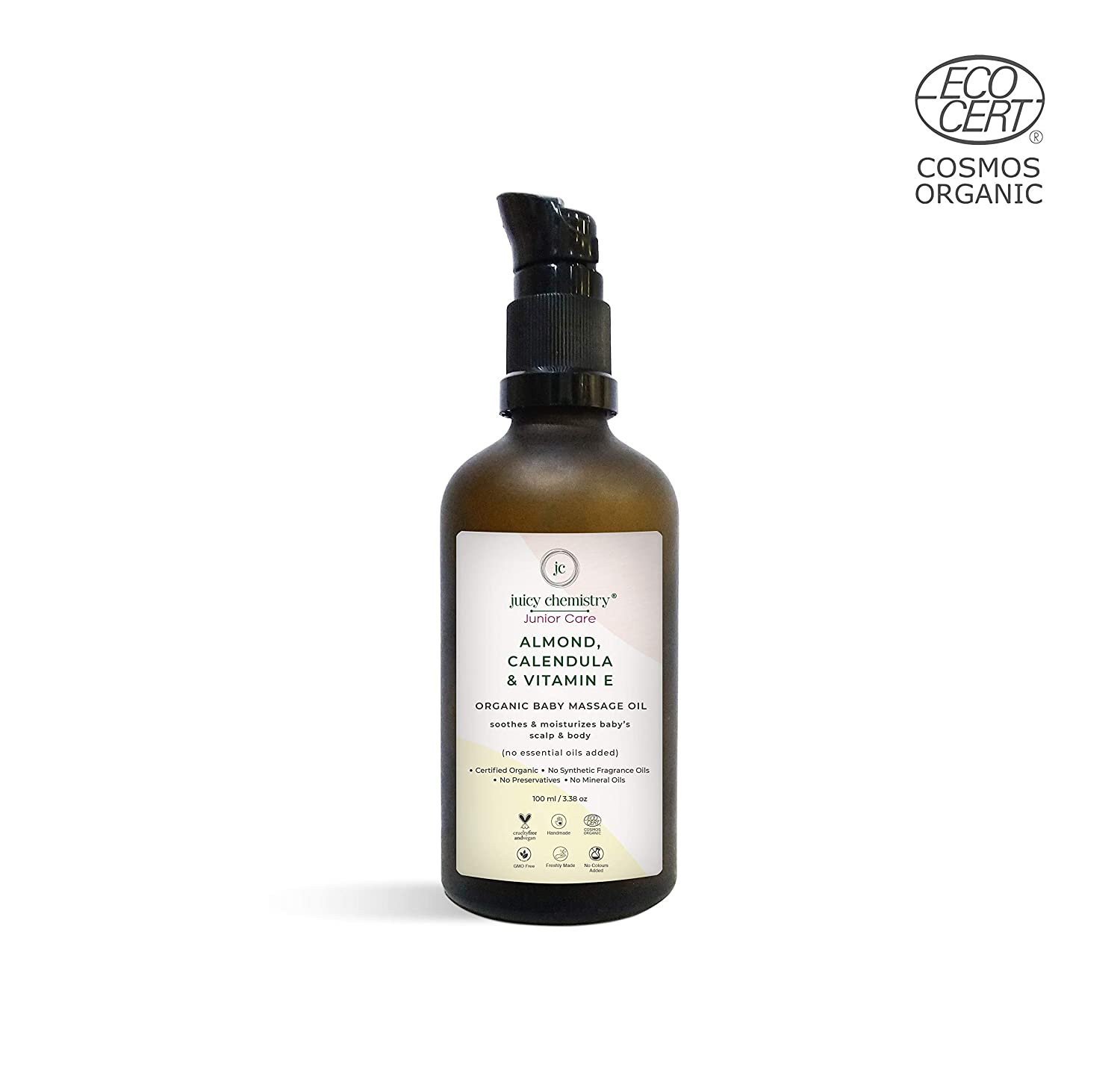 Junior Care - Almond, Calendula & Vitamin E - Baby Massage Oil – Juicy Chemistry – 100ml