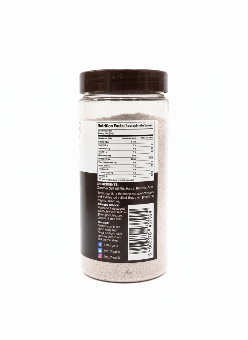 Salt | Black Salt – Just Organik – 400gm