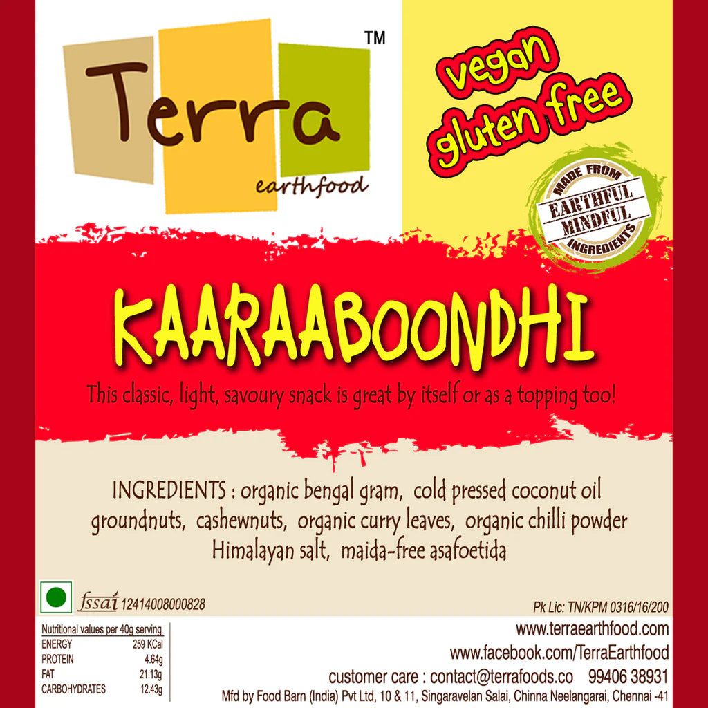 kaaraaboondhi | Vegan & Gluten Free - Terra - 125gm