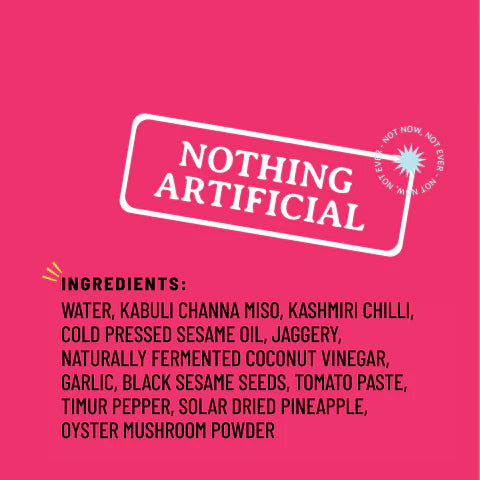 Korean BBQ (Stir Fry Sauce) -Black Sesame, Native Miso , Timur Pepper - Citrusy Peppery Tingly - Natural - Indian - No Refined Sugar, No Bad Oil & Nothing Artificial - Boombay - 250gm