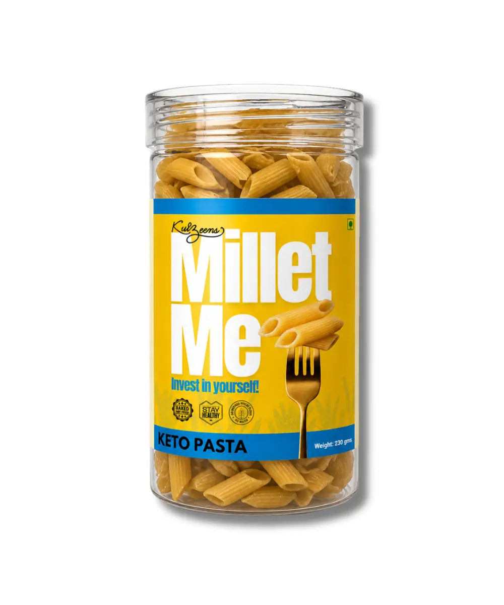 Pasta | Millet Me (Keto Pasta) -Ultra Low-Carb & Diabetic Friendly-Gluten Free,- No maida, No Artificial Additives, No Preservatives – Kuizeens – 230gm