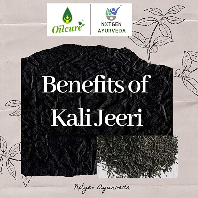 Kali Jeeri - Natural - Indian - Vegan, Diabetic Friendly, Worms, Eczema, Blood Sugar Spikes & Weight Loss - Nxtgen Ayurveda - 100gm