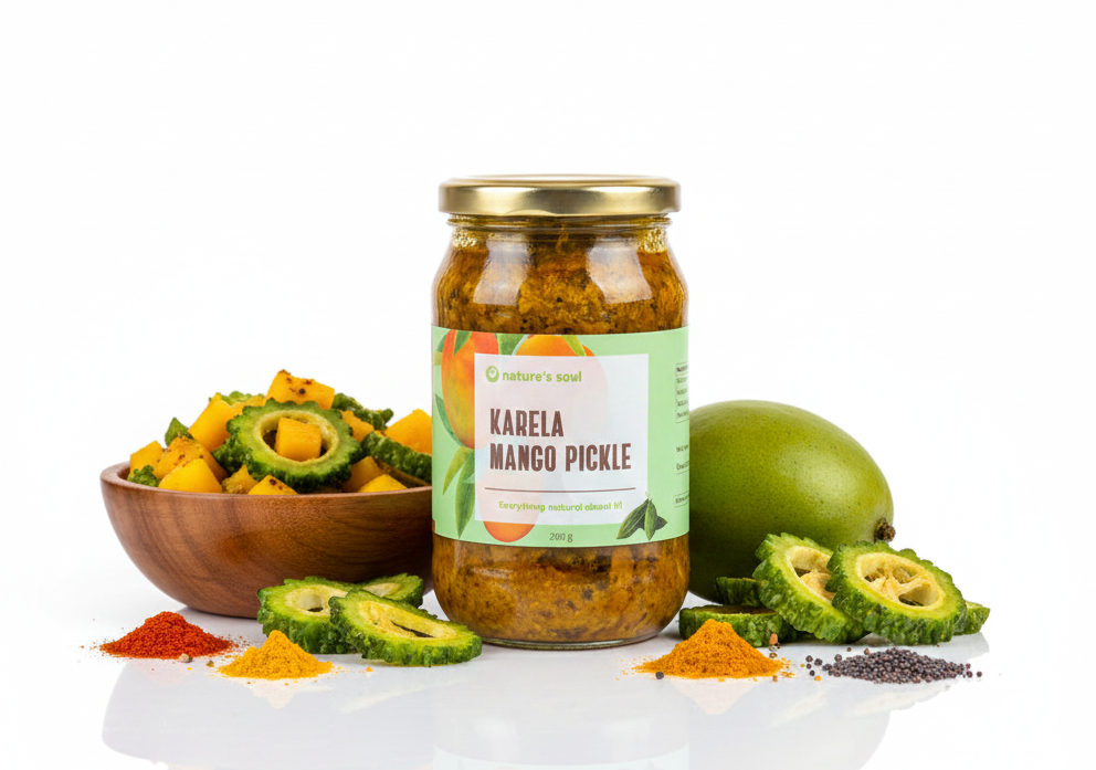 Pickle| Karela Mango Pickle - Nature&