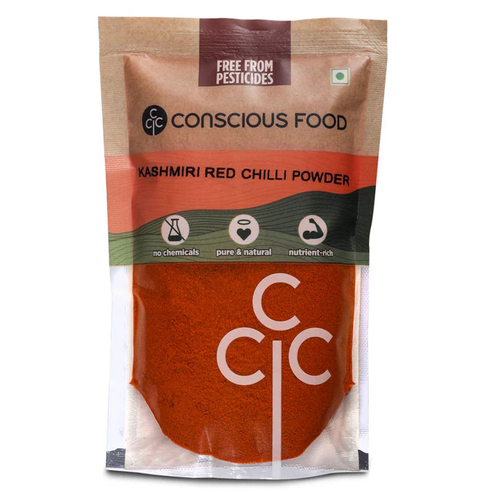 Kashmiri Red Chilli Powder – Conscious Food – 200gm