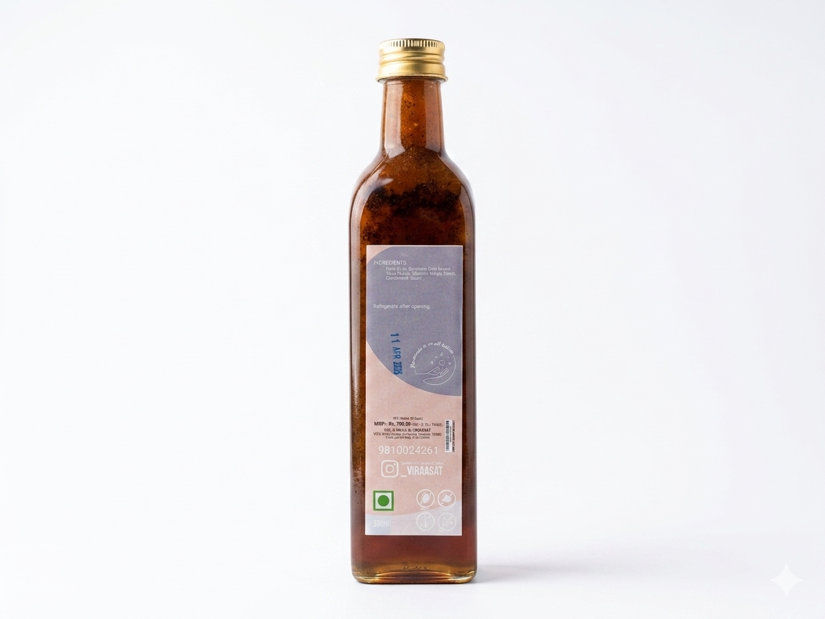 Thandai | Kesar Thandai - 100% Natural - No Added Preservatives, GMO Free, Chemical Free - Viraasat - 500ml