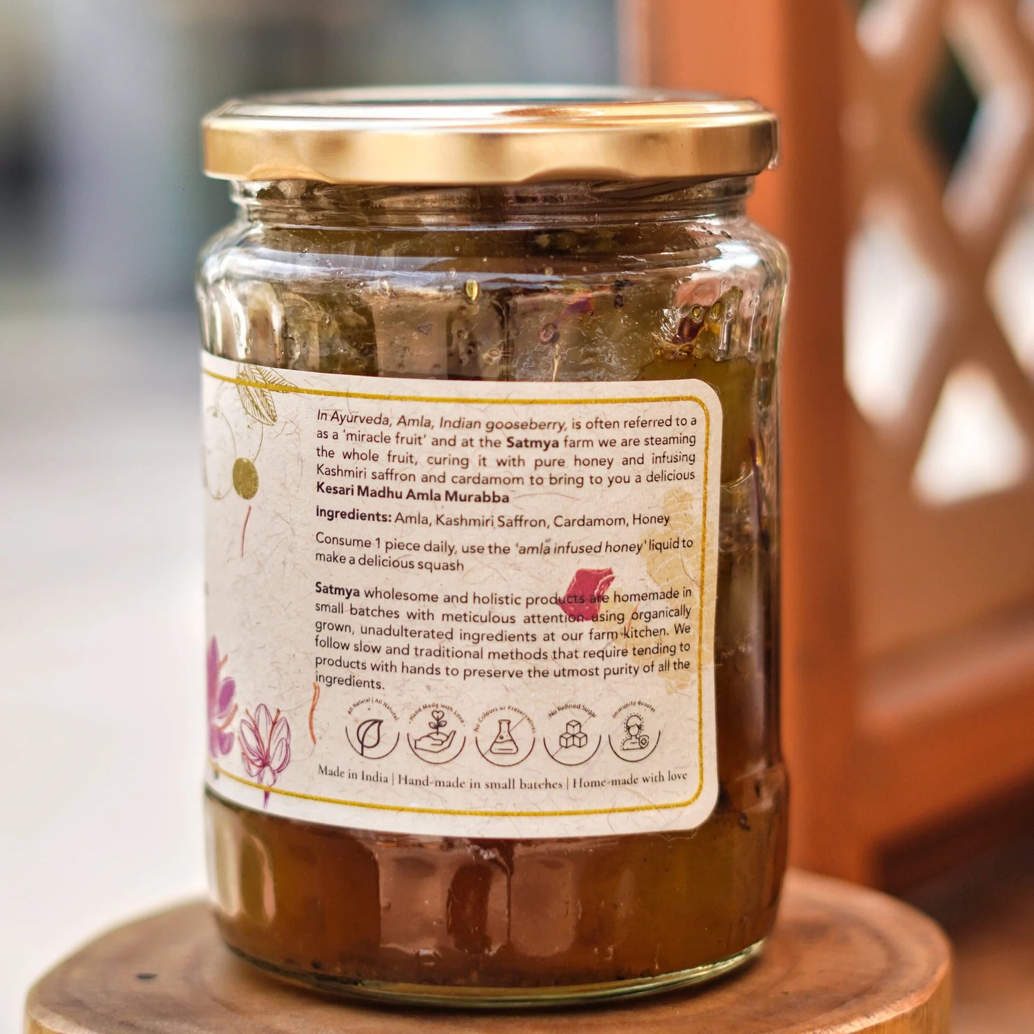 Kesari Madhu Amla Murabba Natural - Indian - Zero Sugar & Wholesome Holistic Nourishment - Satmya – 1100gm