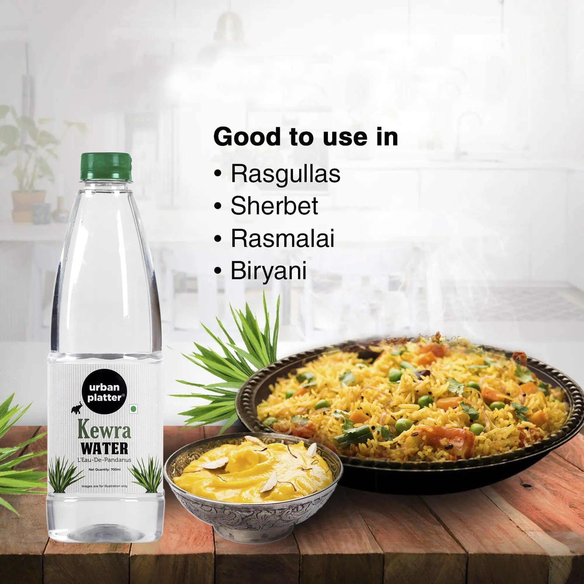 Kewra Water (Pandanus) – Urban Platter - Flavouring Agent – 700ml