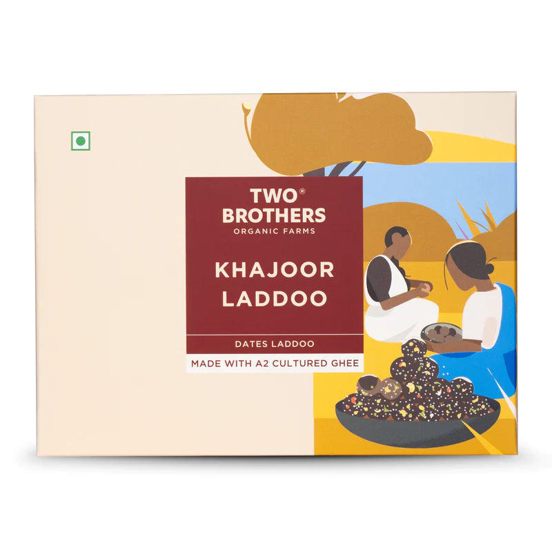 Laddoo | Khajoor – Date Laddoo (Made With A2 Cultured Ghee) – No Refined Sugar – Two Brothers – 175gm