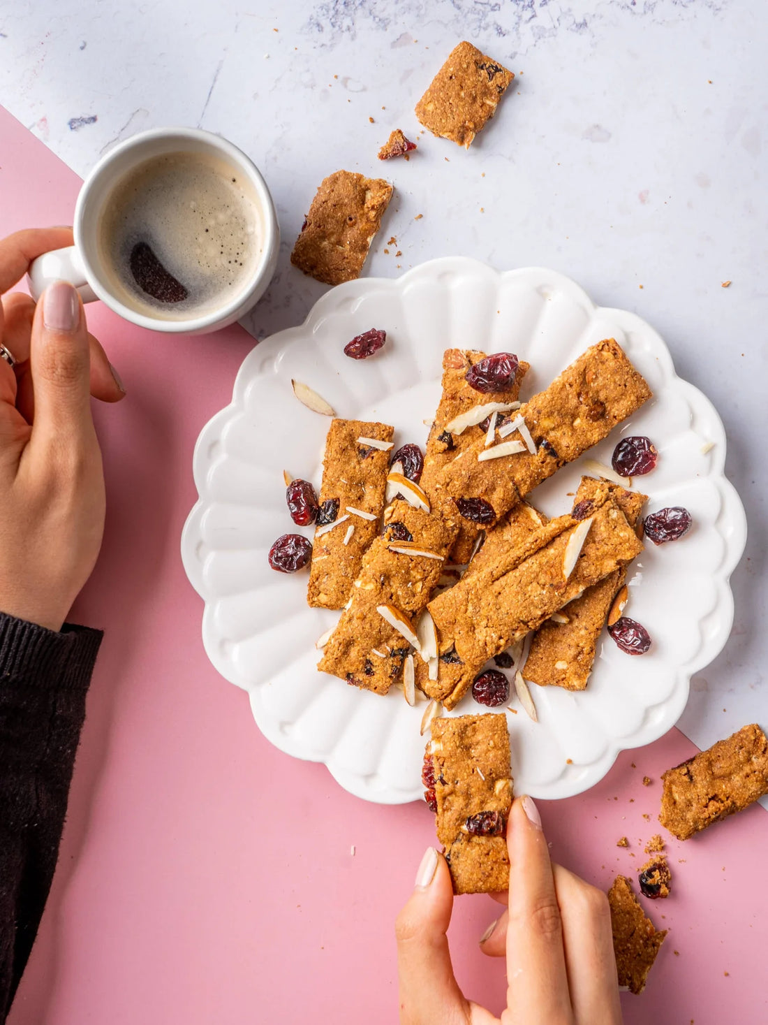 Biscotti | Khapli Almond N Cranberry Biscottis - Vegan, No Added Sugar, No Maida, No Butter & No Added Preservatives - Bites Of Bliss - 125gm