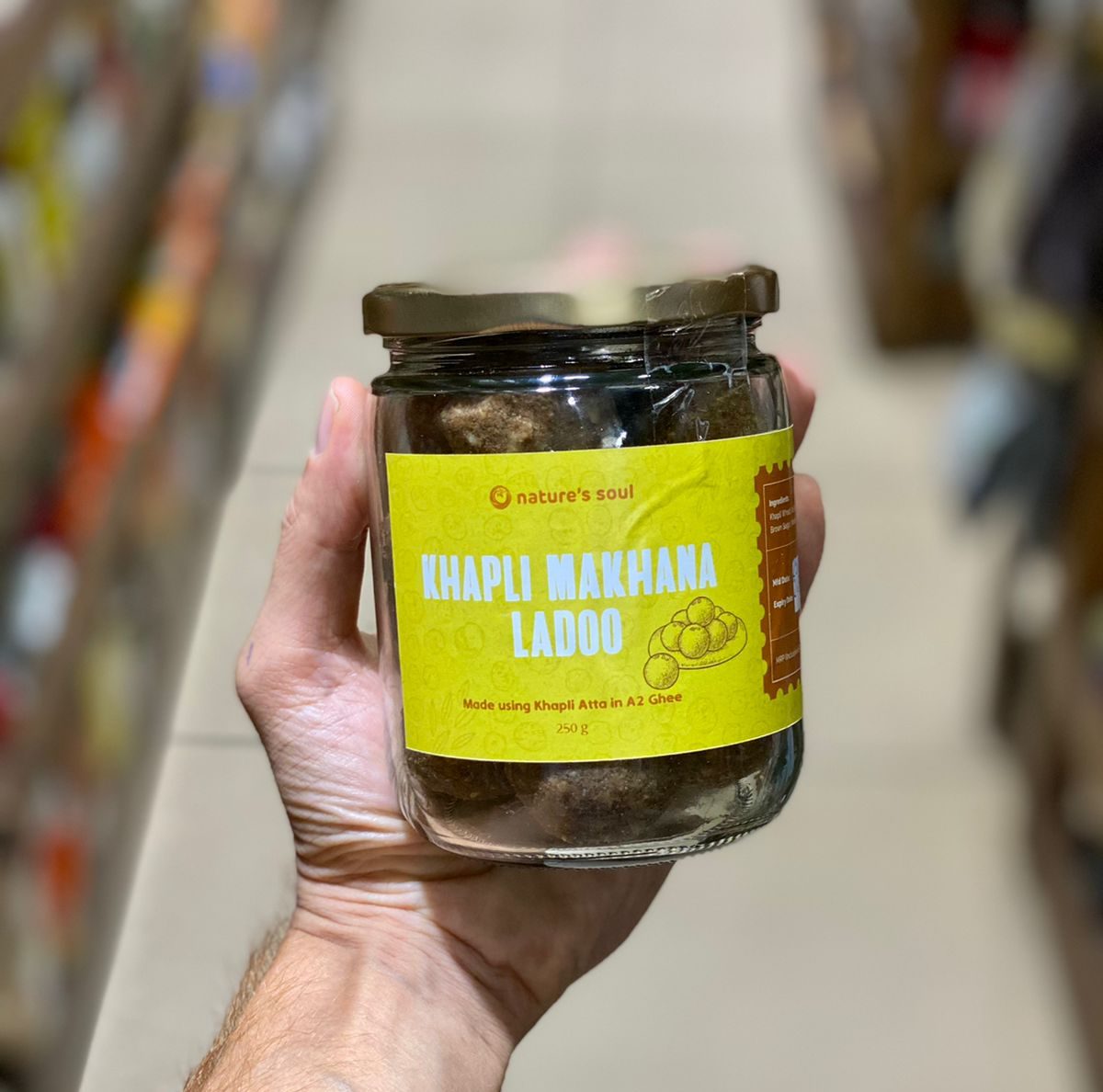 Khapli Makhana Ladoo (Made Using Khapli Atta In A2 Ghee) - Nature&