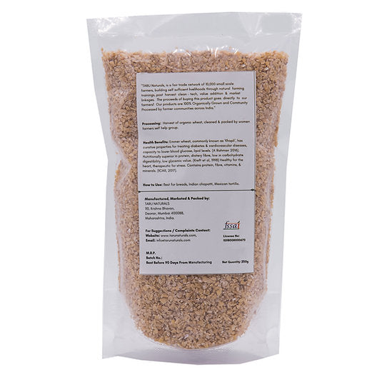 Khapli Upma | Ready To Eat - Complete Meal - Indigenous Wheat Variety - Diabetic Friendly - Taru Naturals - 250g