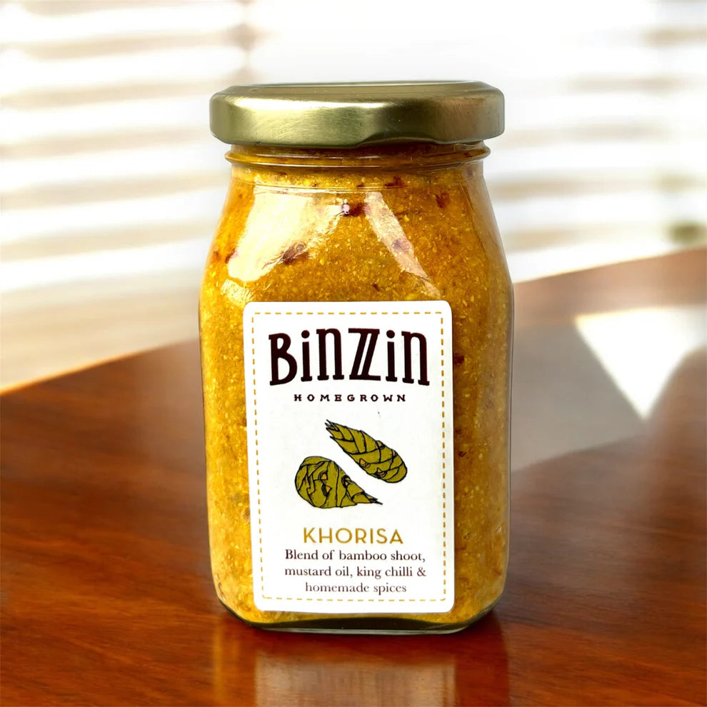 Khorisa | Blend Of Bamboo Shoot, Mustard Oil, King Chilli – No Artificial Flavours Or No Artificial Colours – Binzzin – 200gm