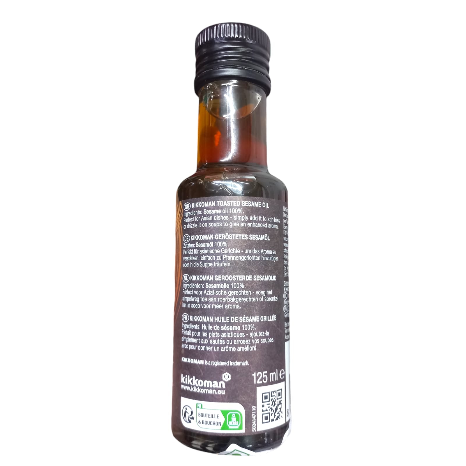 Sesame Oil | Toasted Sesame Oil – No Added Preservatives - Kikkoman – 125ml