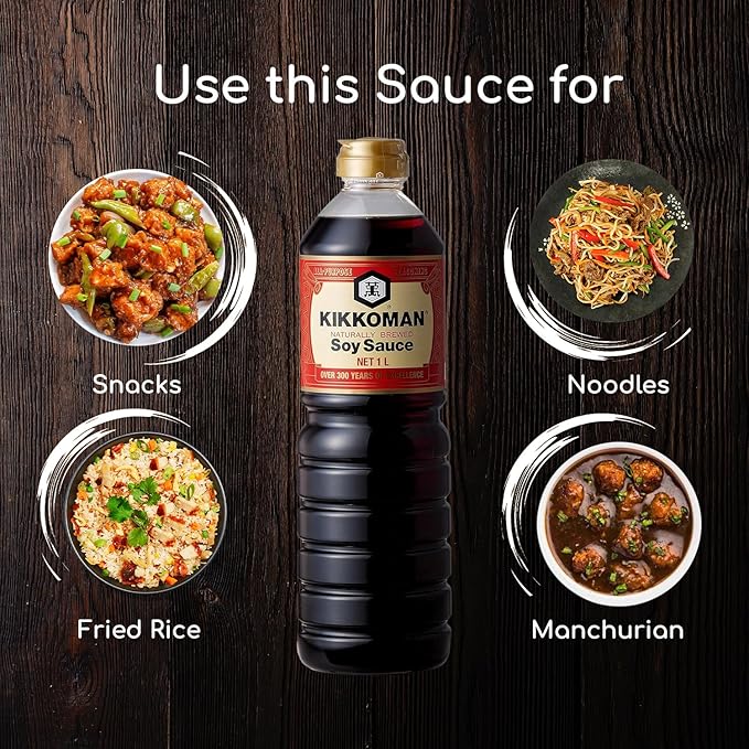 Soy Sauce | Naturally Brewed - Kikkoman - 1000ml