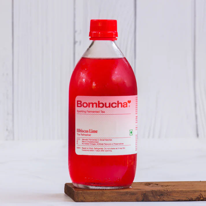 Hibiscus Lime Kombucha - Bombucha - 500ml