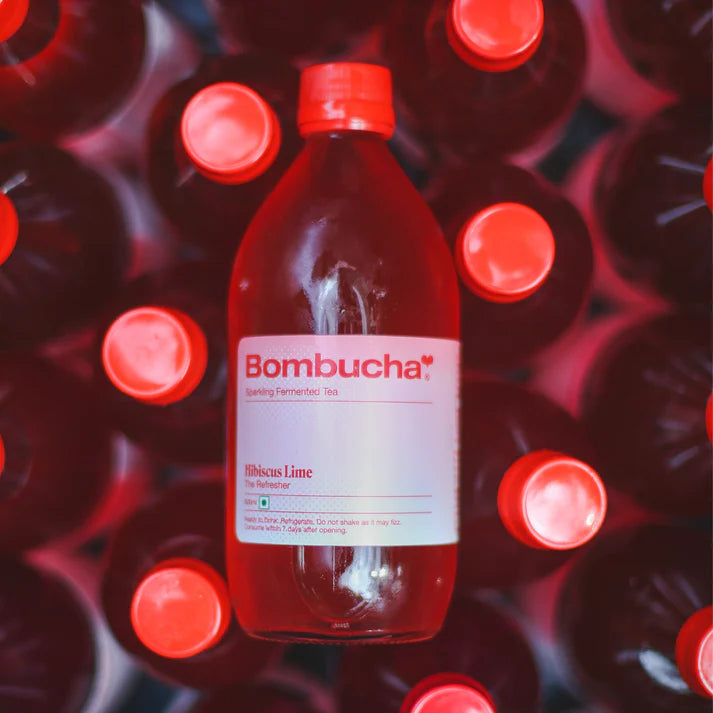 Hibiscus Lime Kombucha - Bombucha - 500ml