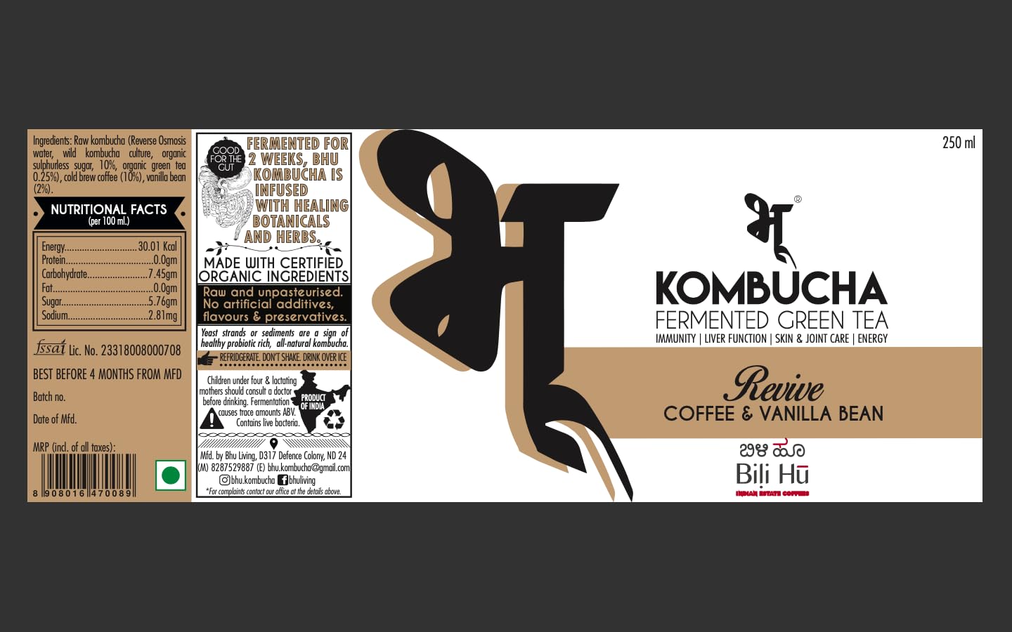 Kombucha Revive – Bhu – 500ml