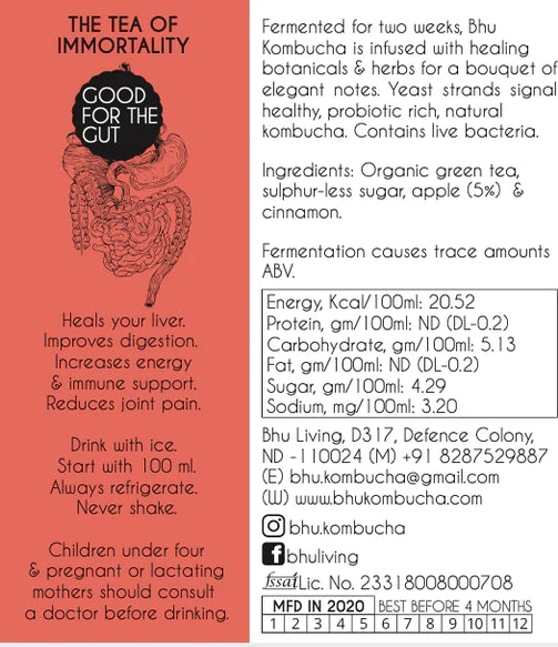 Kombucha Warm - Bhu - 500ml