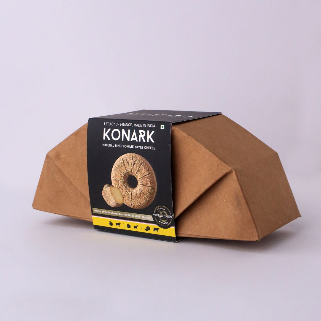 Cheese | Konark –  French ‘Tomme’ Style Cheese - Eleftheria Cheese - 230-250gm