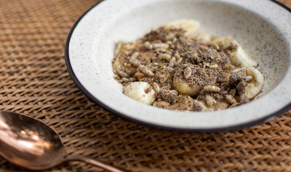 Panjiri | Kuttu Panjiri Granola (Buckwheat Flour Roasted With Jaggery, Fox Nuts And Dried Ginger) - Made In Desi Ghee - Natural - Gluten Free - Amrit Bhawan - 240gmf