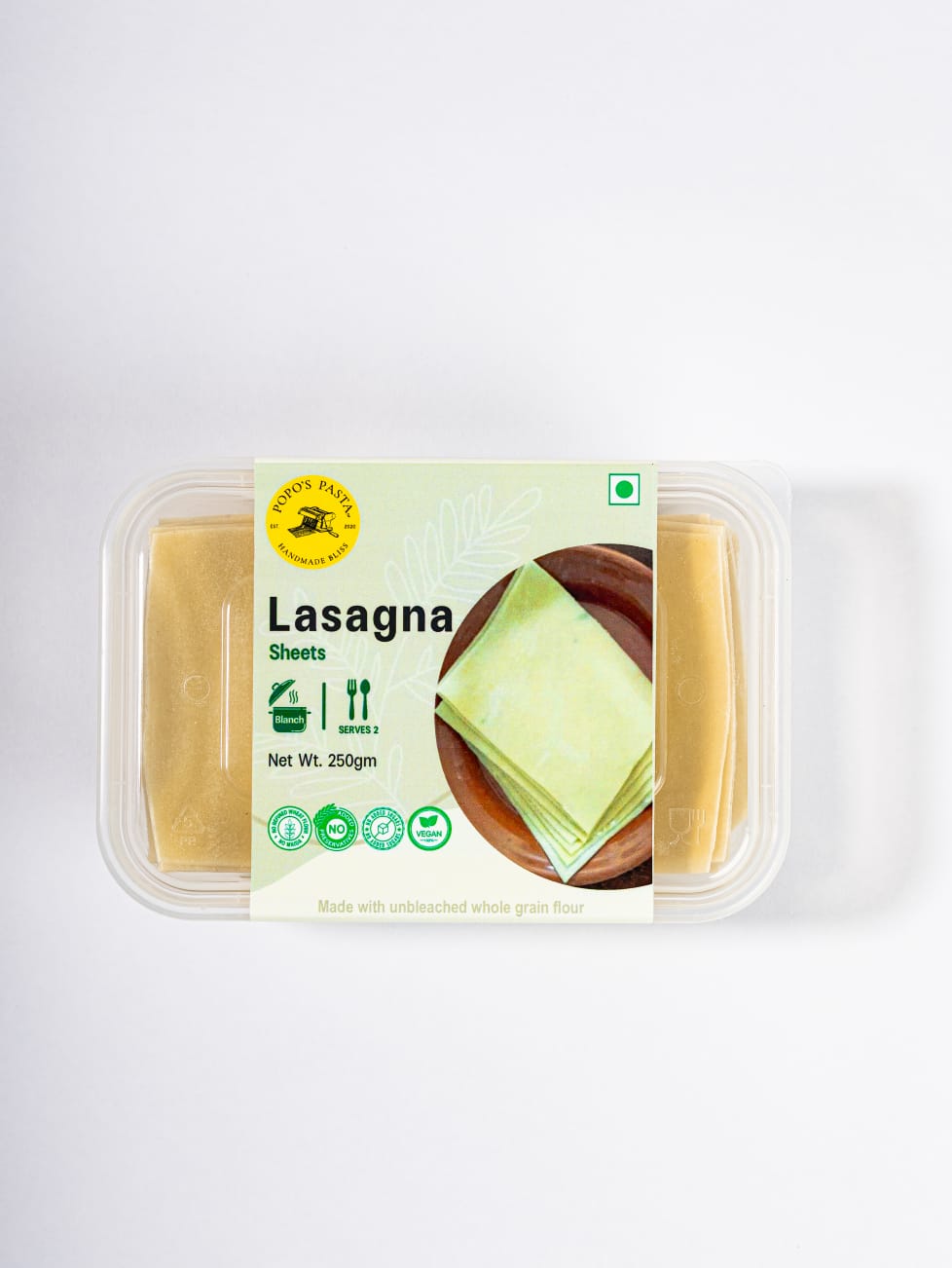 Lasagna Sheet | Fresh - No Maida, No Added Preservatives & No Added Sugar - Nature&