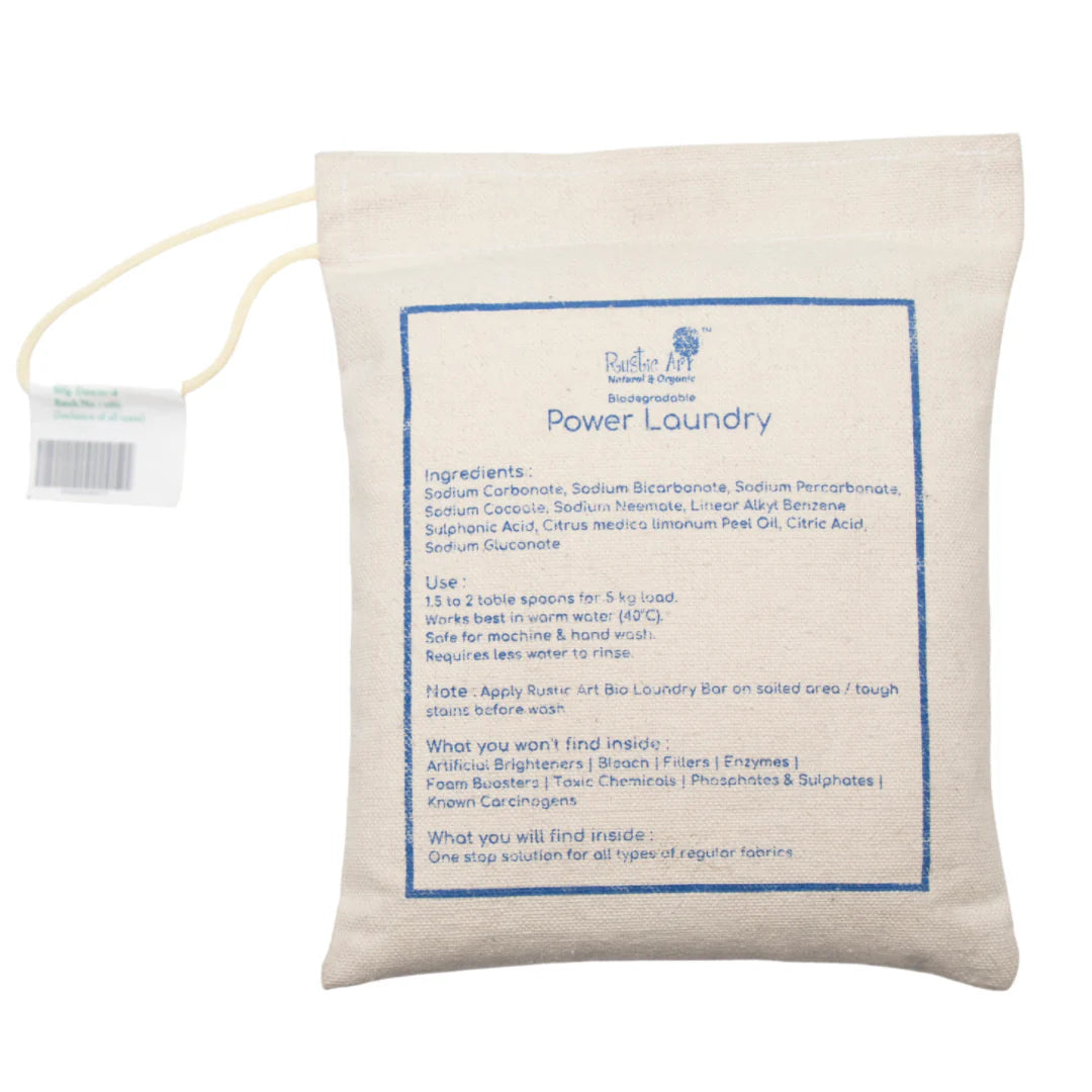 Laundry Powder | Biodegradable Power Laundry Powder Bag - Rustic Art - 1000gm