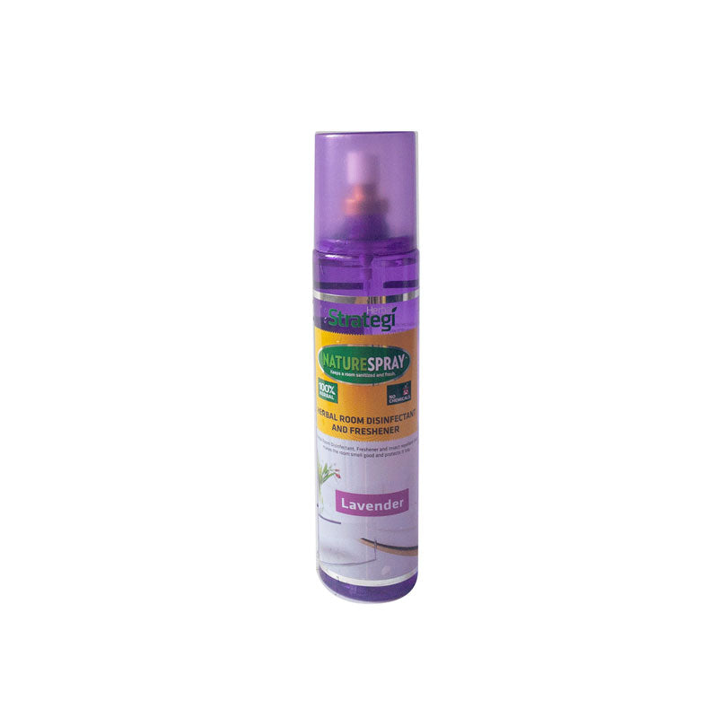 Natural Room Disinfectant and Freshener - Lavender - Herbal Strategi - 250ml