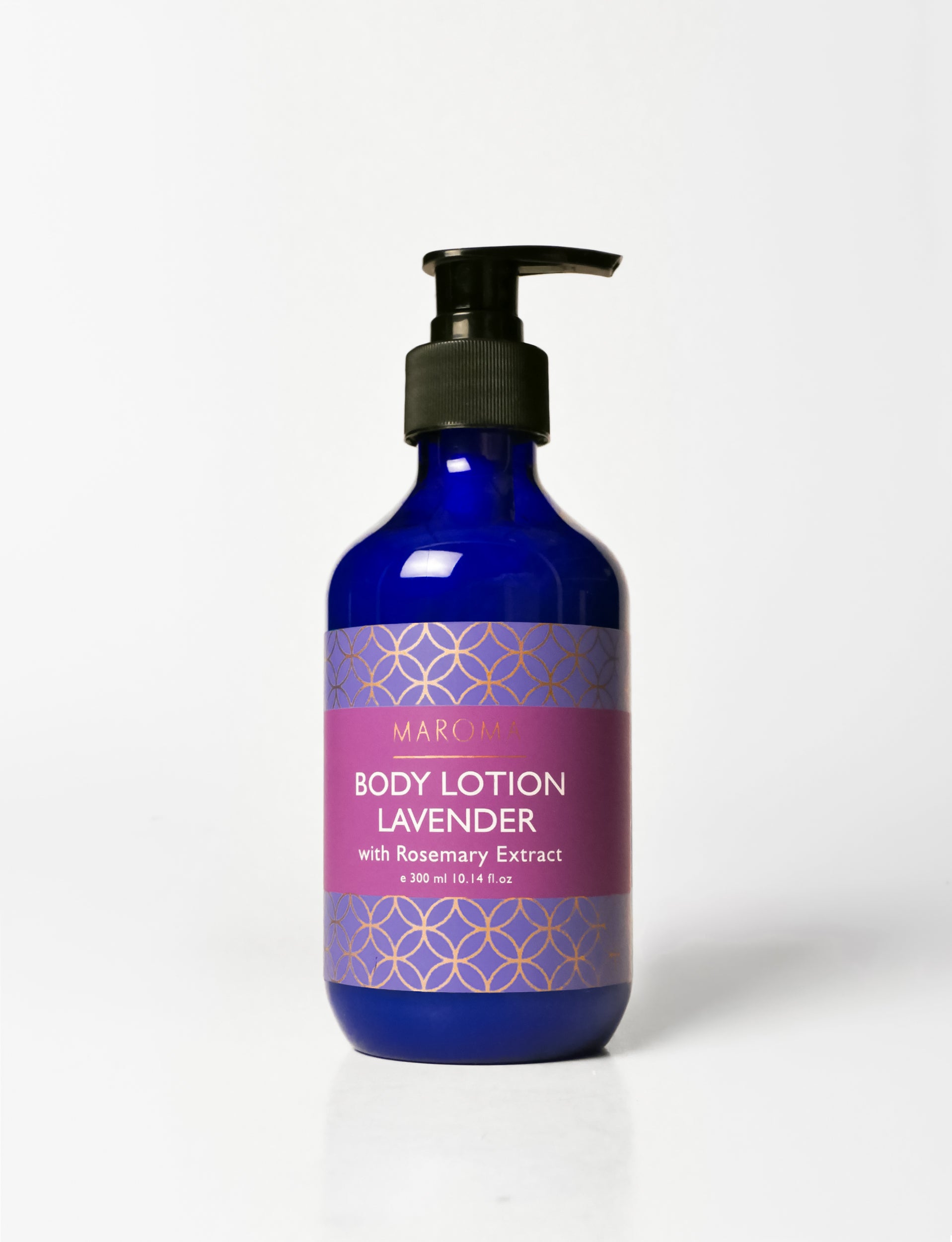 Body Lotion | Lavender Body Lotion (With Rosemary Extract)- Vegan, Cruelty Free, Palm Oil Free, No Parabens & No Synthetic Fragrances - Maroma - 300ml