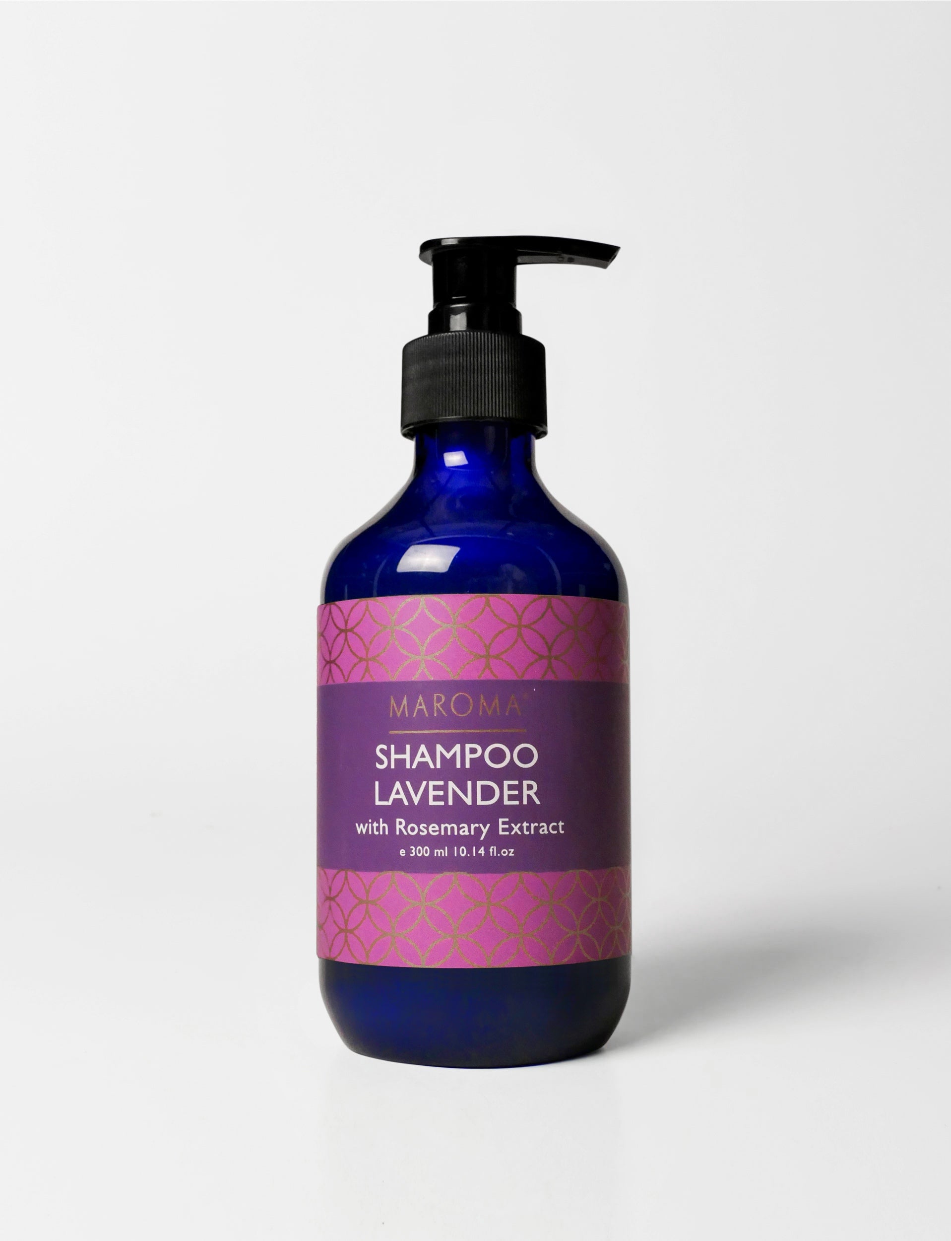 Shampoo | Lavender Shampoo (With Rosemary Extract) - Vegan, Cruelty Free, Palm Oil Free, No Parabens & No Synthetic Fragrances - Maroma - 300ml