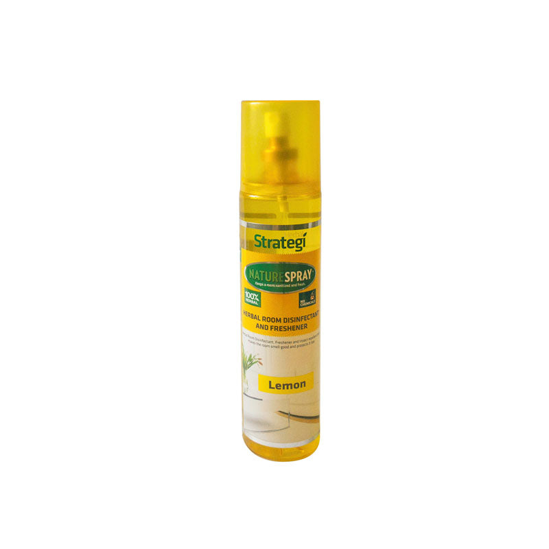 Natural Room Disinfectant and Freshener - Lemon - Herbal Strategi - 250ml