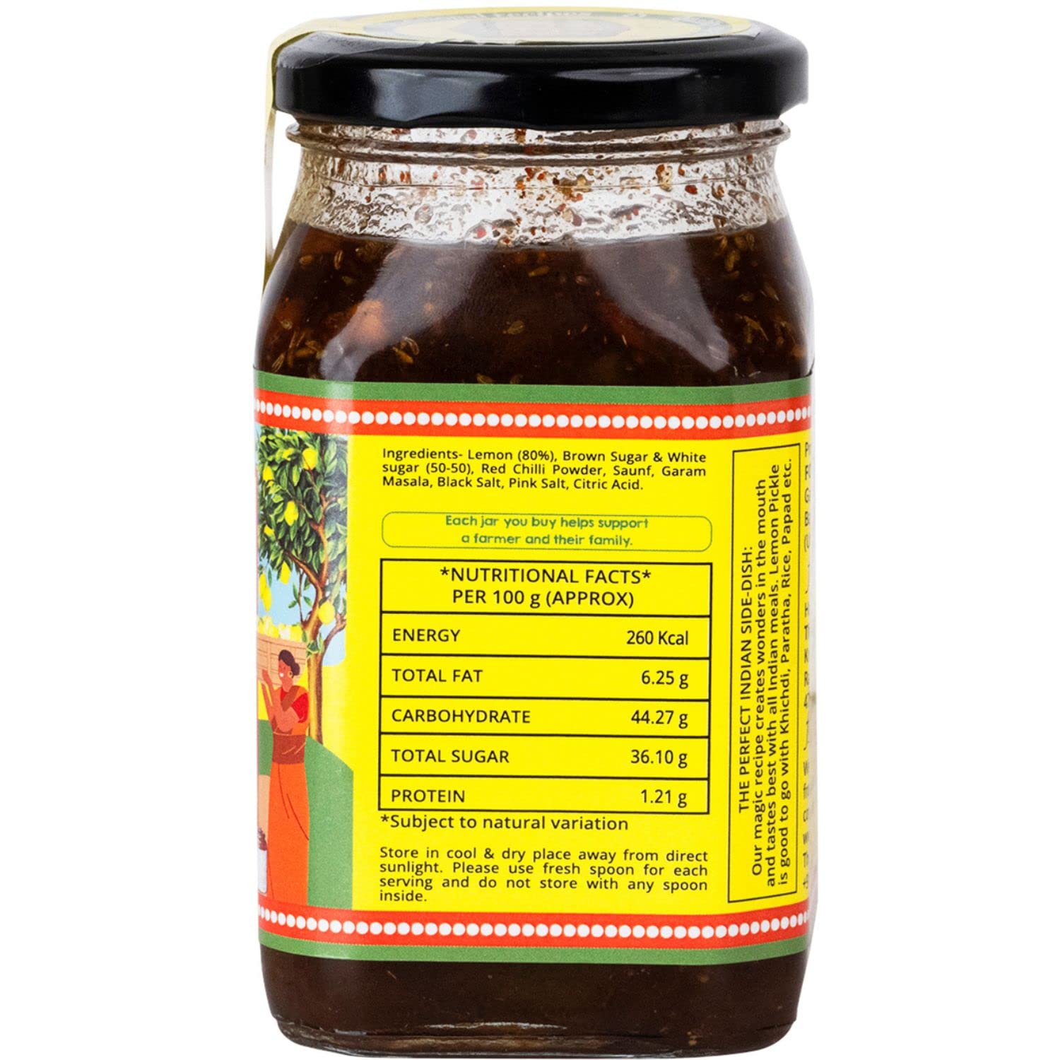 Lemon Khatta Meetha Pickle – The Little Farm – 400gm