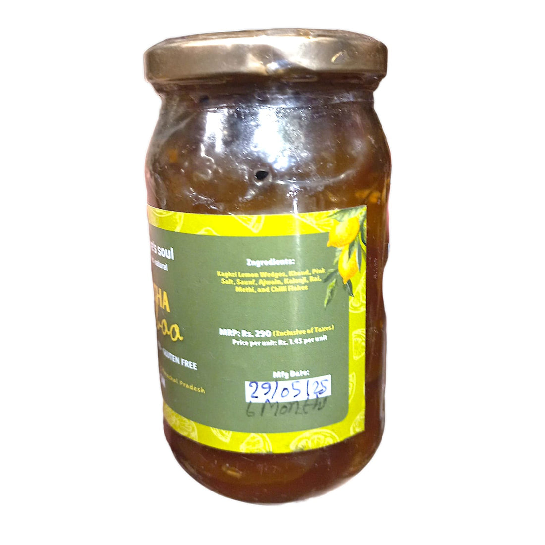 Pickle | Lemon Pickle - Meetha Nimboo - (Sirmaur, Himachal Pradesh) - Made With Organic Ingredients - Gluten Free - Nature&