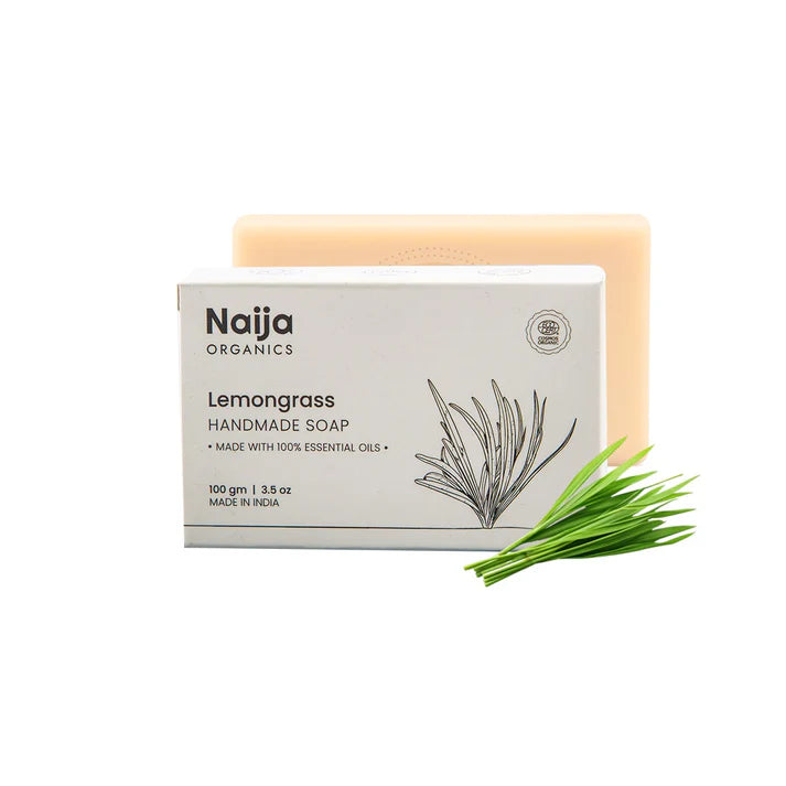 Soap | Lemongrass Soap - Handmade Soap- Made With 100% Essential Oils – 100% Vegan, Sulphate Free, Cruelty-Free, – Naija Organics– 100gm