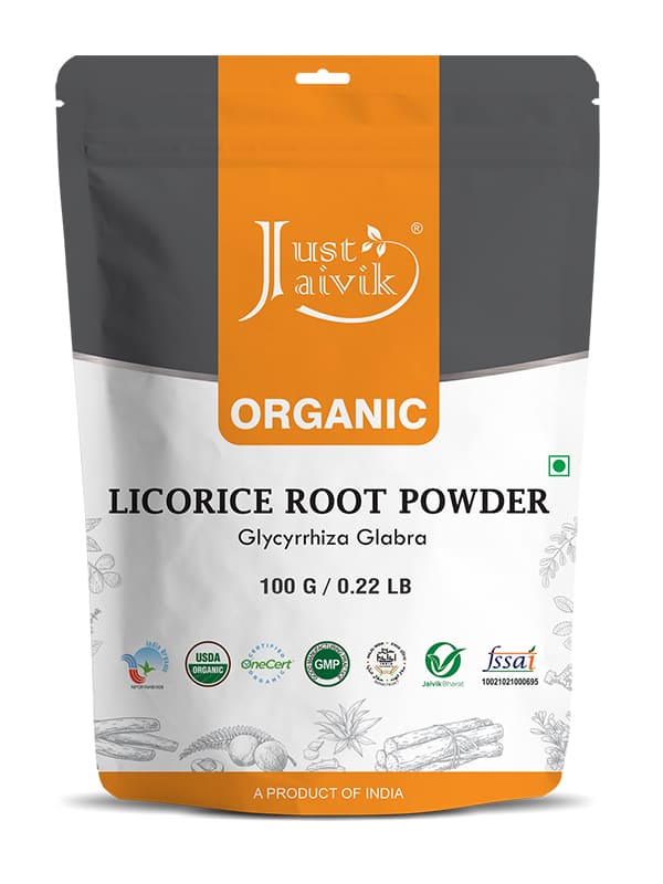Licorice Root (Glycyrrhiza Globra) Powder – Just Jaivik – 100gm