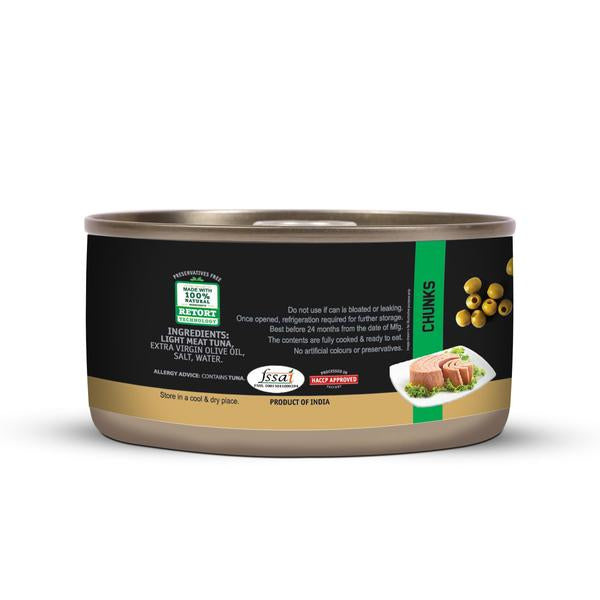 Light Meat Tuna Chunks In Extra Virgin Olive Oil - Tasty Nibbles – 185gm