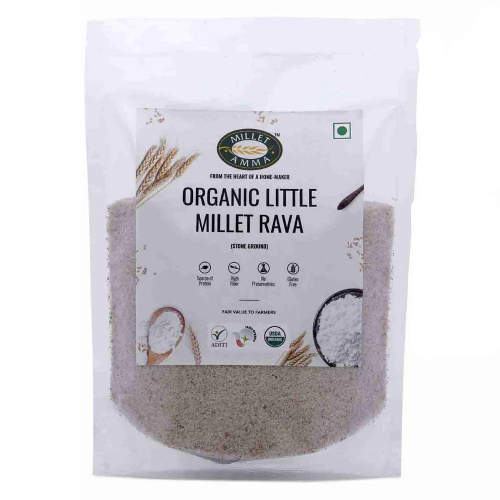 Little Millet Rava – Vegan & Gluten Free – Millet Amma – 500gm