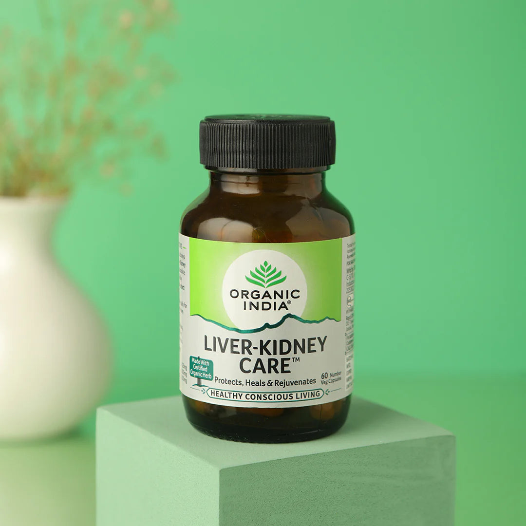 Liver Kidney Care - Heals and Protects Liver & Kidney - Organic India - 60 Capsules Bottle