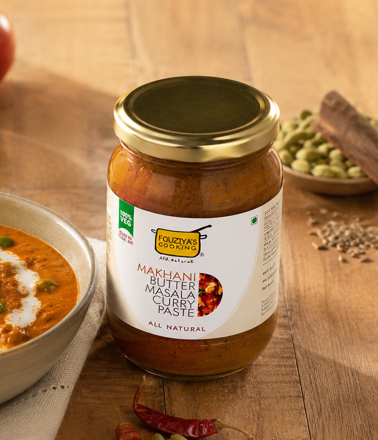 Curry Paste | Makhani Butter Masala Curry Paste -100% Veg - Ready To Eat-No Added Preservatives -Fouziya’s Cooking - 300gm