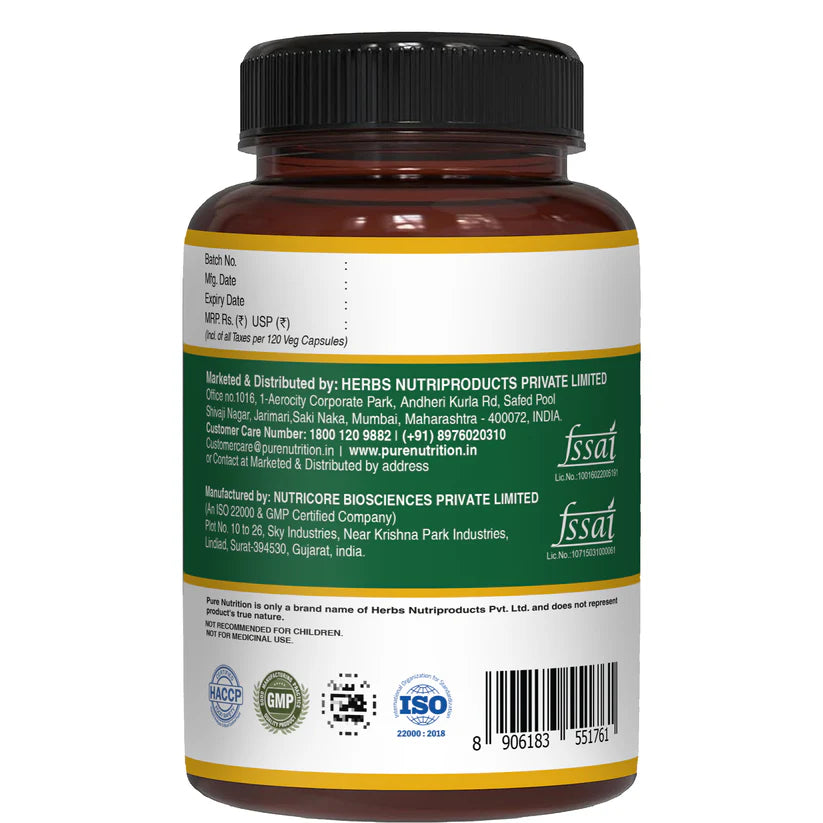 Maca Root | Supports Energy, Stamina, And Hormonal Balance – Pure Nutrition – 1000mg – 120 Veg Capsules
