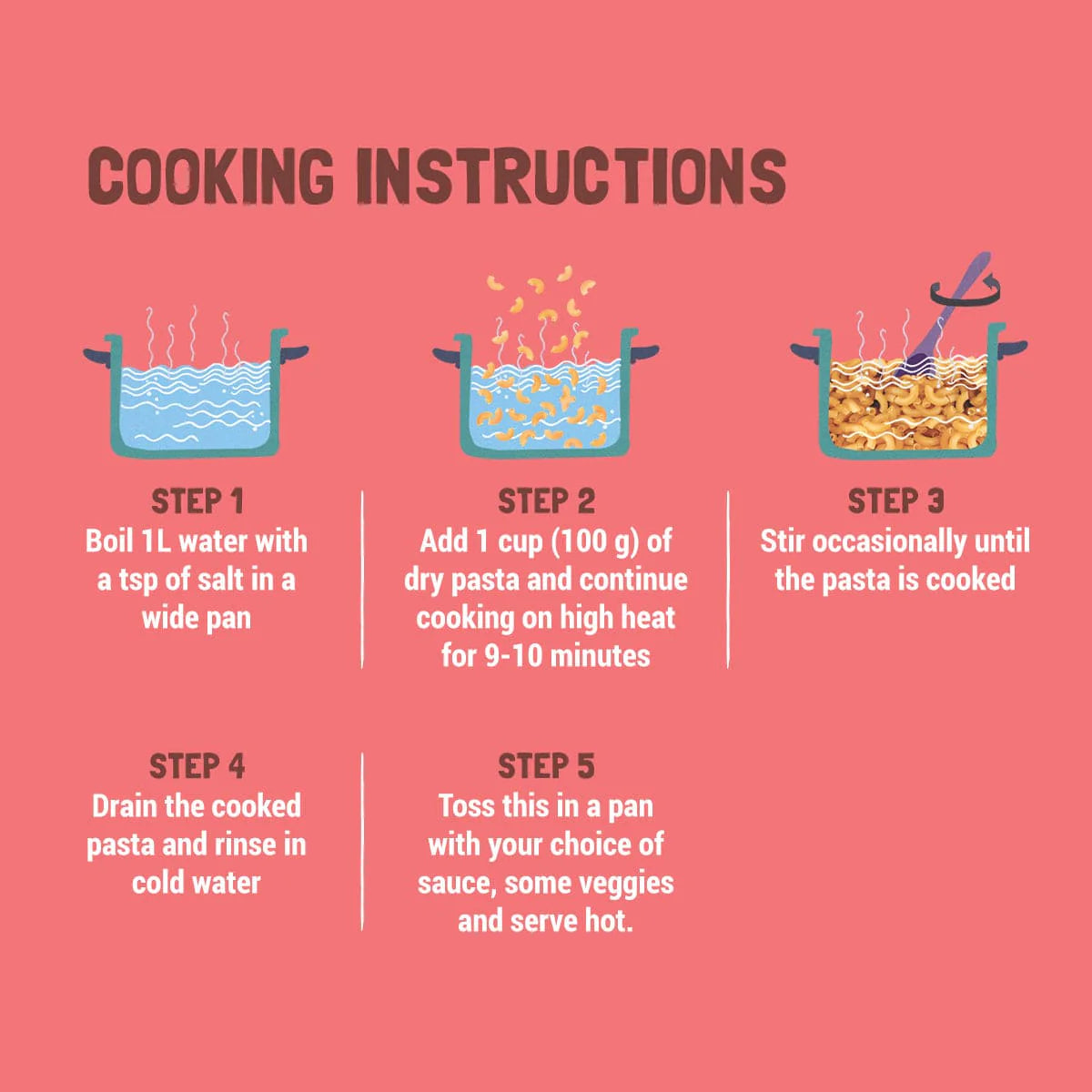 Macaroni Pasta – Multigrain - Indian - Vegan, Gluten Free, No Wheat, Zero Trans Fat & High Fiber – Slurrp Farm – 400gm