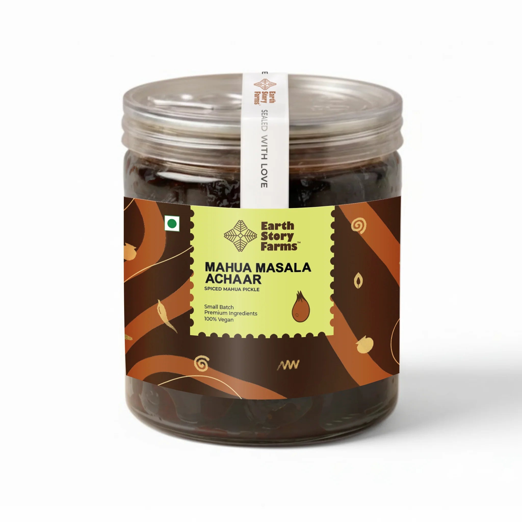 Pickle | Mahua Masala Achaar -Spiced Mahua Pickle- 100% Vegan - Preservative Free - Earth Story Farms- 200gm