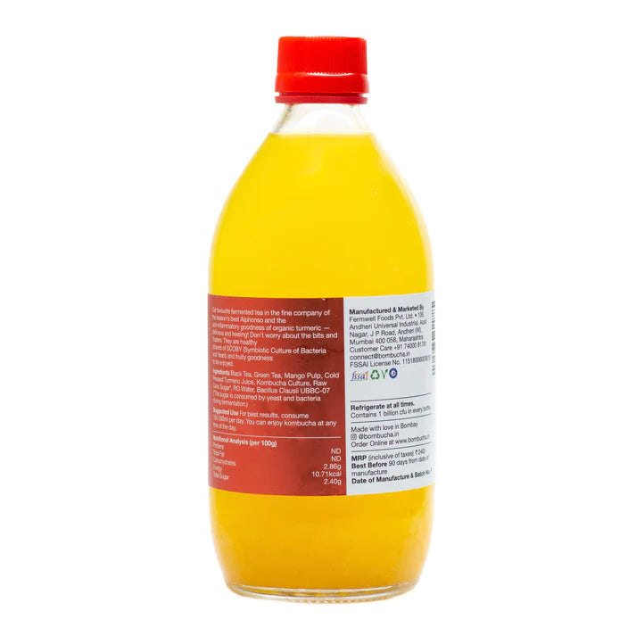 Mango Turmeric Kombucha - Bombucha - 500ml