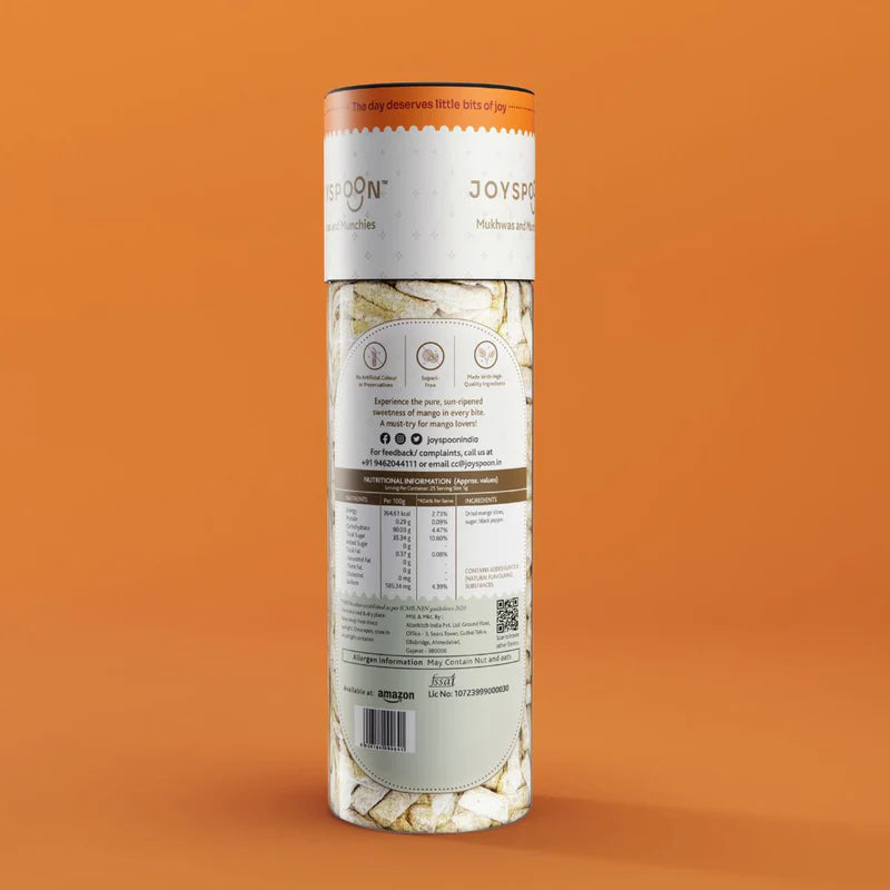 Mouth Freshener | Premium (Mango Slice) - Made With Premium And All Natural Ingredients - No Supari, No Preservatives & No Artificial Flavour – Joyspoon – 100gm