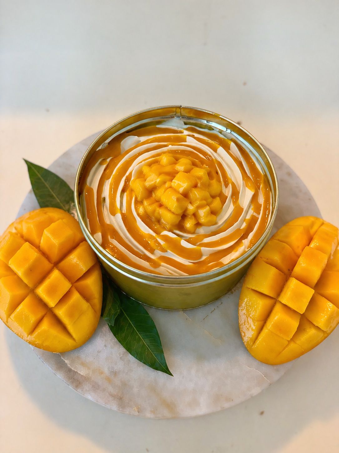 Cream Cake | Mango & Coconut Cream Cake Tin - Vegan, Gluten Free & Refined Sugar Free - Nature&